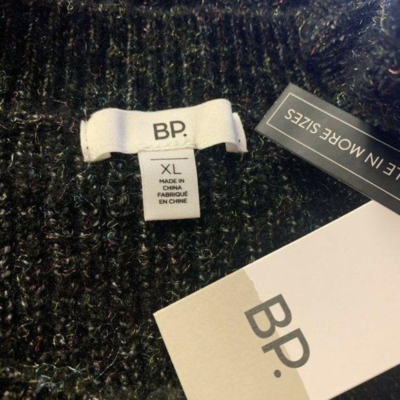 BP. Black Poly Rainbow Marl Long Sleeve Sweater - Picture 11 of 12